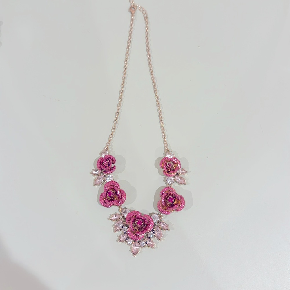 Betsey Johnson Rose Necklace